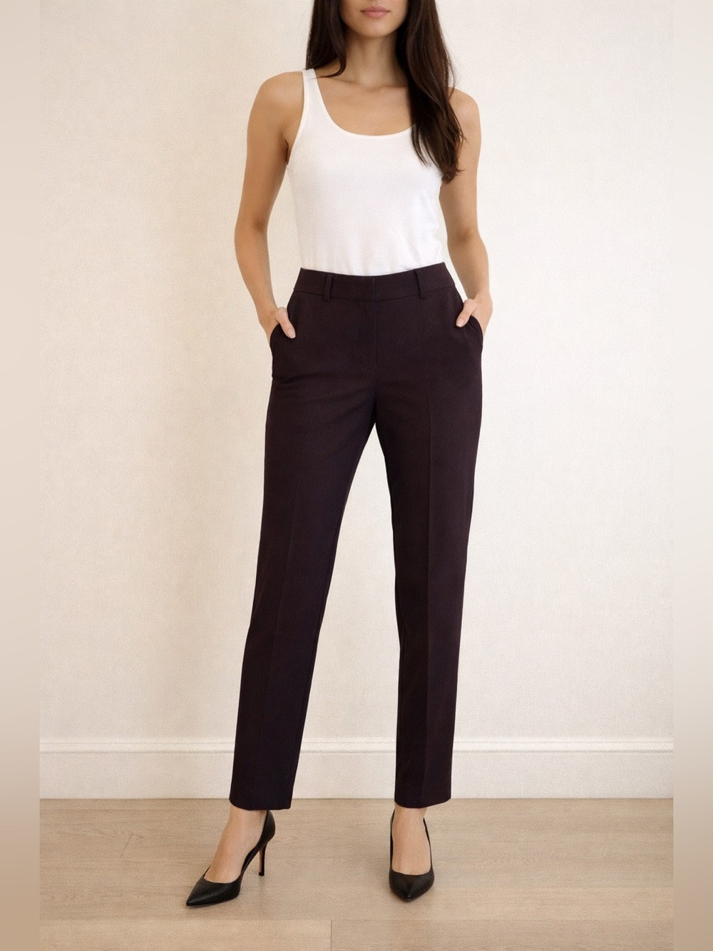Theory Plum Tailored Dress Pants – Women’s Size 0 Work Trousers
